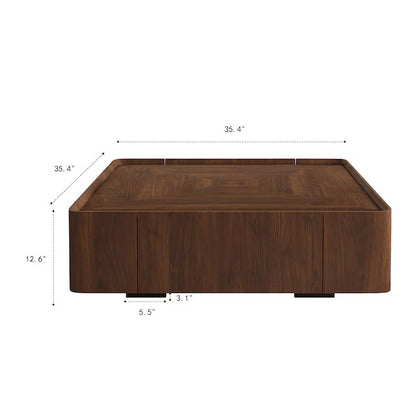 Wood Walnut 35.4-in W x 12.6-in H with Drawers